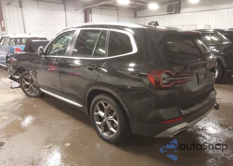 2022 BMW X3 xDrive30I из США, поврежденный, VIN 5UX53DP09N9K12438